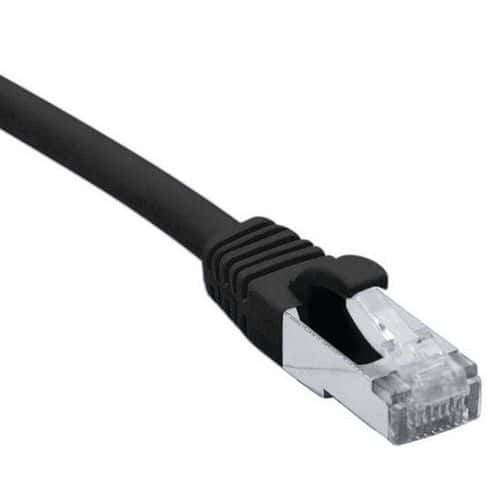 Cordon RJ45 catégorie 6A F/UTP LSOH snagless noir - 2 m