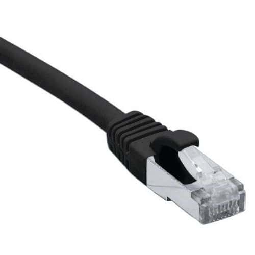 Cordon RJ45 catégorie 6A F/UTP LSOH snagless noir - 20 m