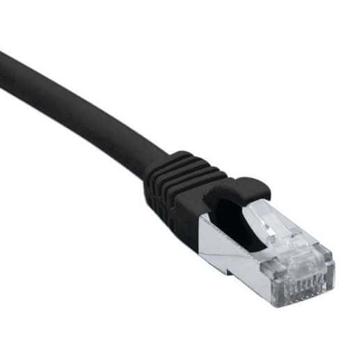 Cordon RJ45 catégorie 6A F/UTP LSOH snagless noir - 3 m