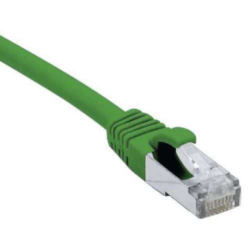 Cordon RJ45 catégorie 6 F/UTP LSOH snagless vert - 30 m