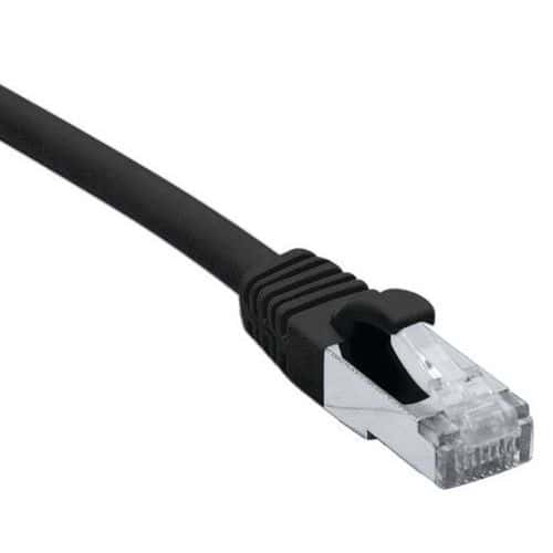 Cordon RJ45 catégorie 6 F/UTP LSOH snagless noir - 0,5 m