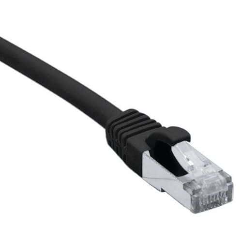 Cordon RJ45 catégorie 6 F/UTP LSOH snagless noir - 15 m