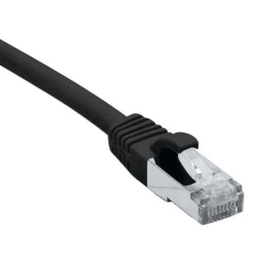 Cordon RJ45 catégorie 6 F/UTP LSOH snagless noir - 20 m