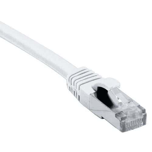 Cordon RJ45 catégorie 6 F/UTP LSOH snagless blanc - 0,5 m