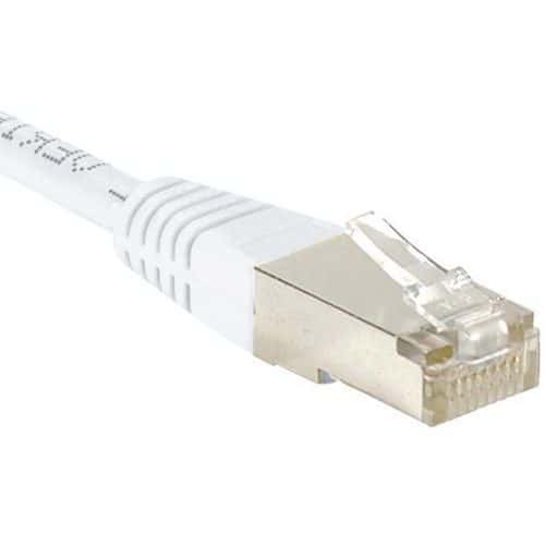 Cordon RJ45 catégorie 6 F/UTP blanc - 0,3 m