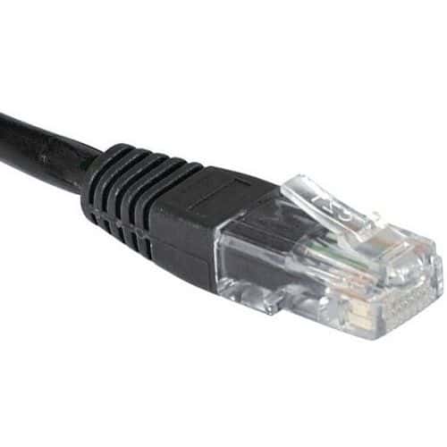 Cordon RJ45 catégorie 5e U/UTP noir - 5 m