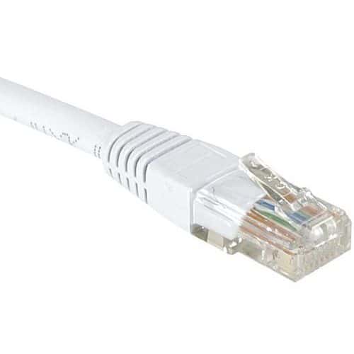 Netwerkkabel RJ45 CAT 5E U/UTP wit 0.3 m