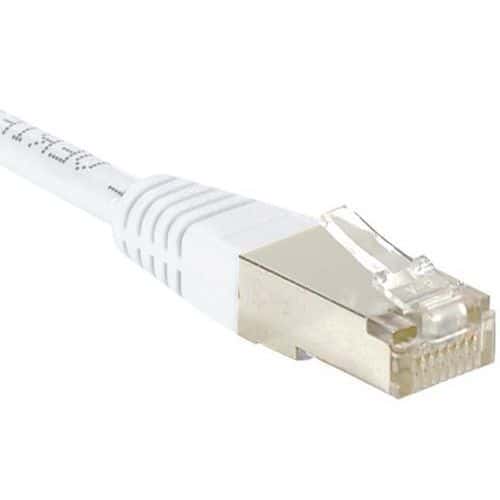 Cordon RJ45 catégorie 5e F/UTP blanc - 0,5 m