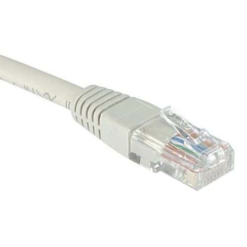 Netwerkkabel RJ45 CAT 6 U/UTP grijs 0.3 m