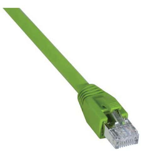 Cordon RJ45 catégorie 6A S/FTP LSOH PUR snagless vert - 10 m