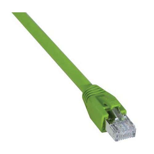 Cordon RJ45 catégorie 6A S/FTP LSOH PUR snagless vert - 3 m