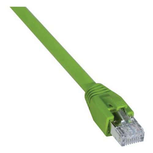 Cordon RJ45 catégorie 6A S/FTP LSOH PUR snagless vert - 5 m