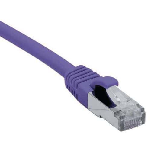 Cordon RJ45 catégorie 6A F/UTP LSOH snagless violet - 0,3 m