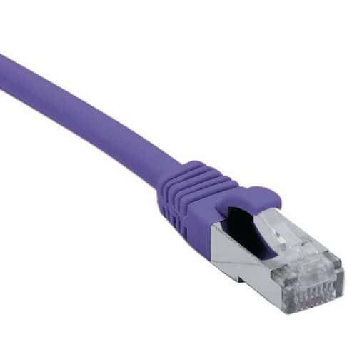 Netwerkkabel RJ45 CAT 6A F/UTP LSOH SNG paars 0.5 m