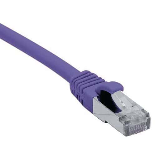 Cordon RJ45 catégorie 6A F/UTP LSOH snagless violet - 15 m