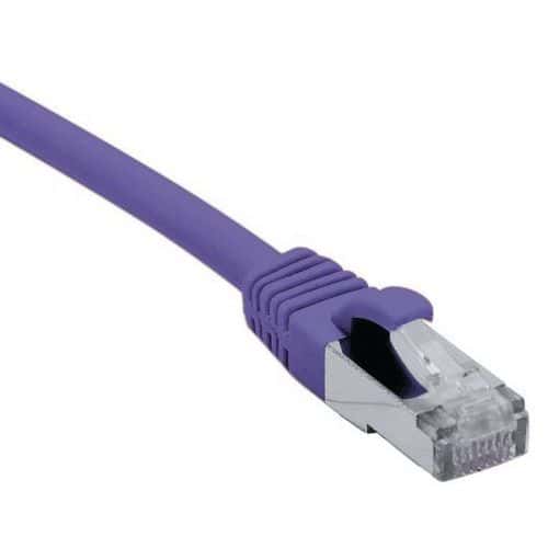 Cordon RJ45 catégorie 6A F/UTP LSOH snagless violet - 25 m