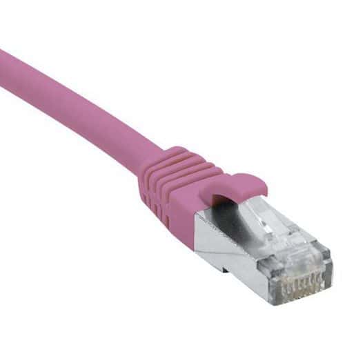 Netwerkkabel RJ45 CAT 6A F/UTP LSOH SNG roze 10 m