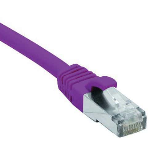 Cordon RJ45 catégorie 6 F/UTP LSOH snagless violet - 1 m