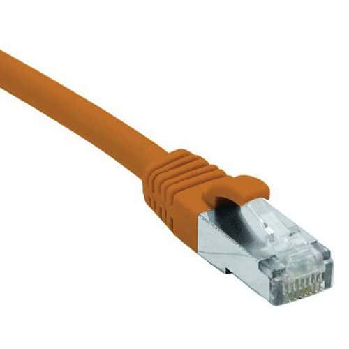 Cordon RJ45 catégorie 6 F/UTP LSOH snagless orange - 20 m