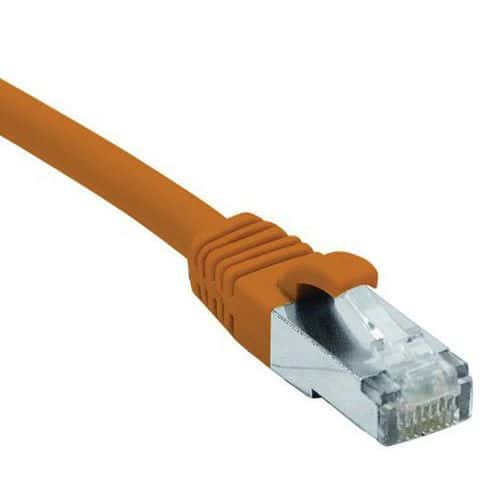 Cordon RJ45 catégorie 6 F/UTP LSOH snagless orange - 30 m