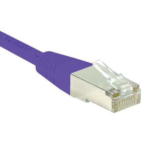 Netwerkkabel RJ45 CAT 6 S/FTP paars 0.5 m