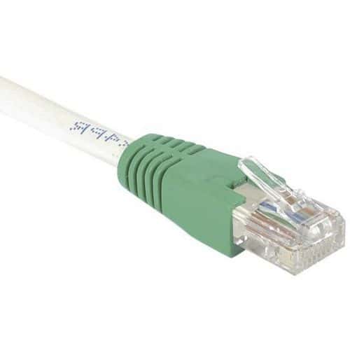 Cordon RJ45 croisé catégorie 6 S/FTP gris - 15 m