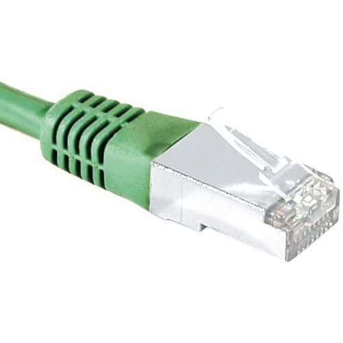 Cordon RJ45 catégorie 6 S/FTP vert - 20 m