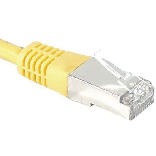 Cordon RJ45 catégorie 6 S/FTP jaune - 20 m