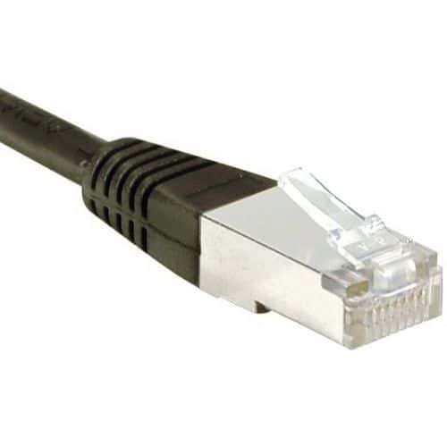 Cordon RJ45 catégorie 6 S/FTP noir - 20 m