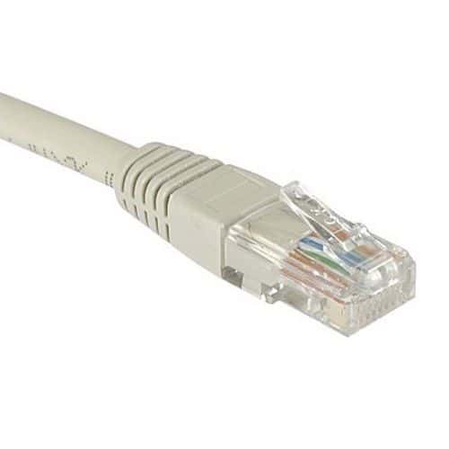 Netwerkkabel RJ45 CAT 5E U/UTP grijs 0.3 m