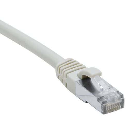 Cordon RJ45 catégorie 6A S/FTP LSOH snagless gris - 20 m