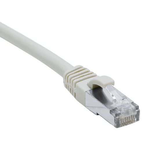 Cordon RJ45 catégorie 6A S/FTP LSOH snagless gris - 30 m