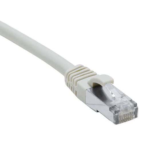 Cordon RJ45 catégorie 6A S/FTP LSOH snagless gris - 50 m