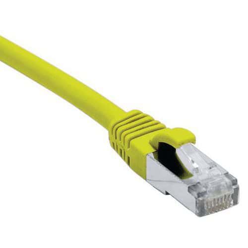 Cordon RJ45 catégorie 6A S/FTP LSOH snagless jaune - 5 m