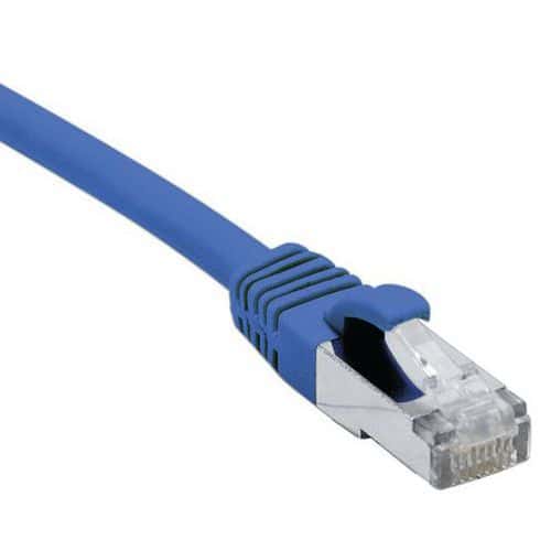 Cordon RJ45 catégorie 6A S/FTP LSOH snagless bleu - 7,5 m