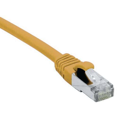 Cordon RJ45 catégorie 6A S/FTP LSOH snagless orange - 3 m