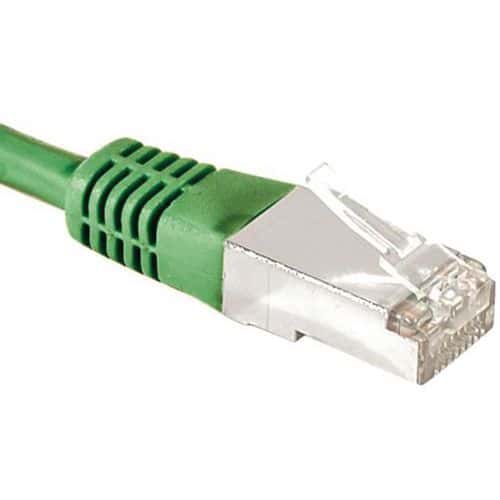 Cordon RJ45 catégorie 6A F/UTP vert - 15 m