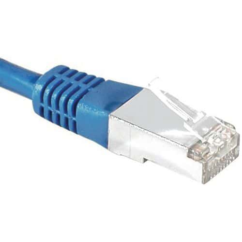 Cordon RJ45 catégorie 6A S/FTP bleu - 3 m