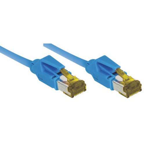 Netwerksnoer RJ45 op Kabel CAT 7 S/FTP LSOH SNG blauw 0.3 m