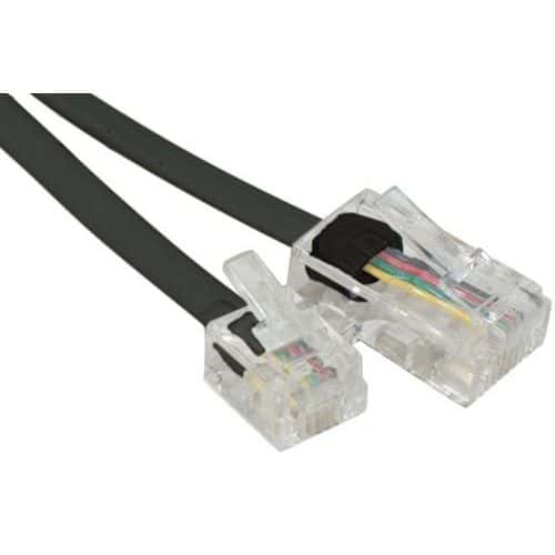 Telefoonsnoer RJ11 naar RJ45 zwart - 2 m