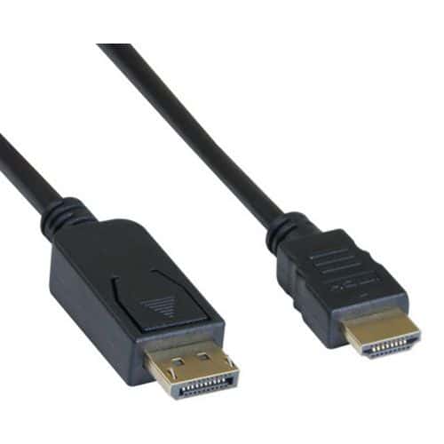 DP1.2 vers HDMI1.4 noir - 2m