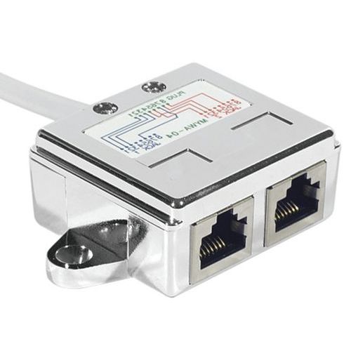 Eclateur de port RJ45 blindé LAN+LAN