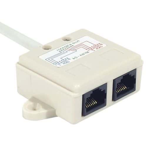 Poort splitter RJ45 LAN+LAN