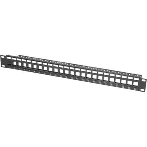 Patchpanel 19 INCH 24 poorten UTP voor Keystone