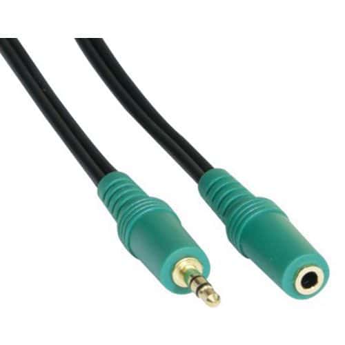 Verlengsnoer 3.5 mm stereo jack gold PC99 5 m