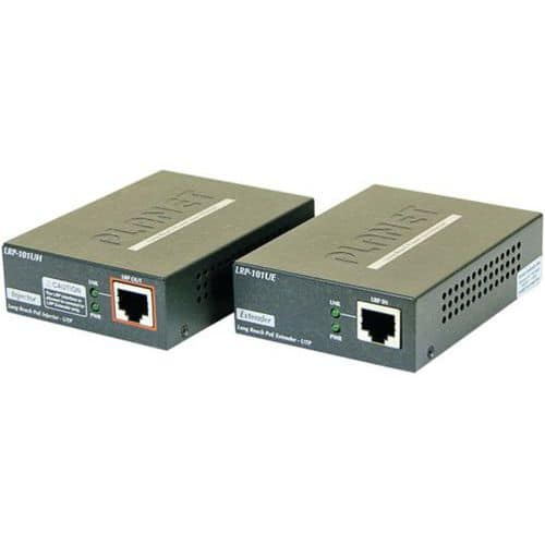 Set rallonge 500m sur RJ45 avec PoE+ 30W