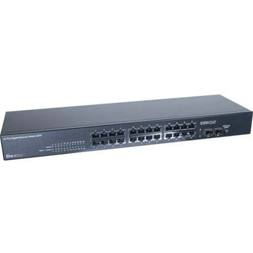 Switch DEXLAN 24 poorten GIGABIT + 2 SFP GLASVEZEL