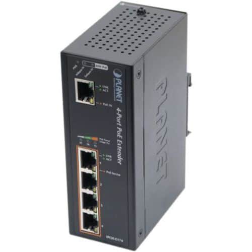 Switch Industriel 1 UltraPoE vers 4 Giga PoE+