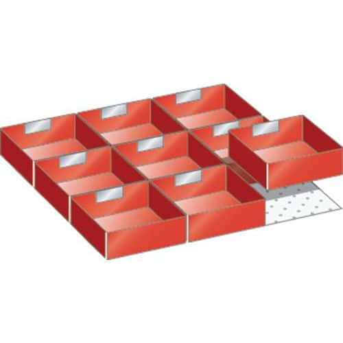 Set-indelingsmateriaal 27x27E (bxdxh) 459x459x75 mm - lista