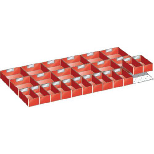 Set-indelingsmateriaal 54x27E (bxdxh) 918x459x75 mm - lista